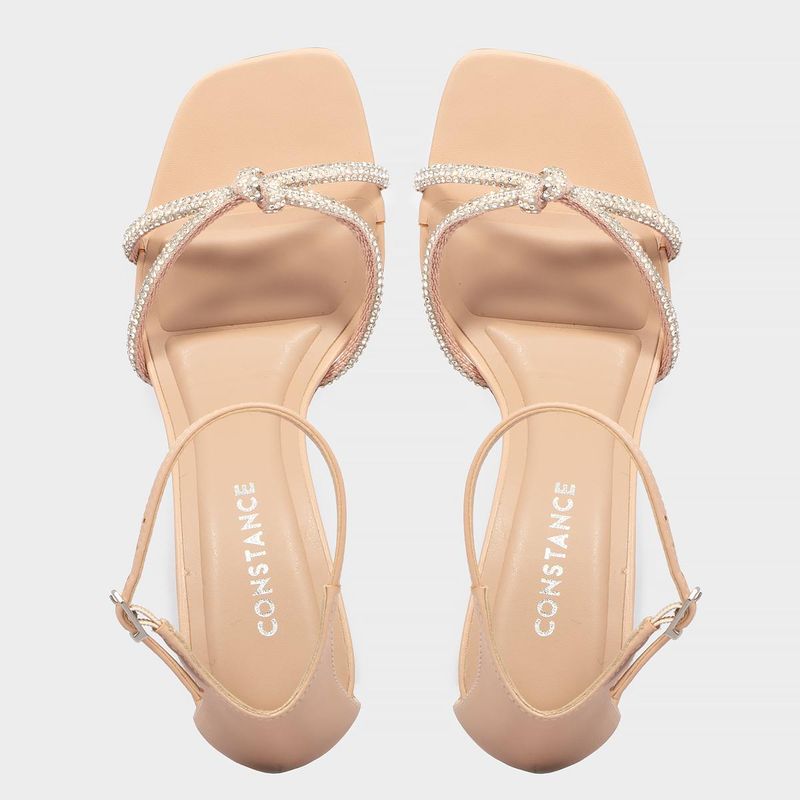 Sandalia hot sale nude constance