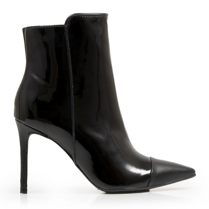 Ankle Boot Nobuck Preto - Constance Calçados