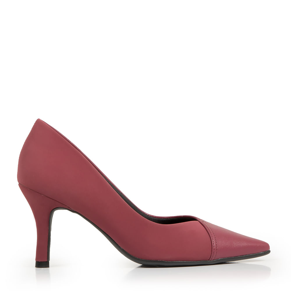 Scarpin hot sale nobuck vermelho