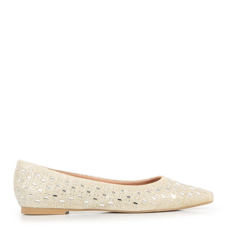 Sapatilha Prata Brilho Constance Calçados