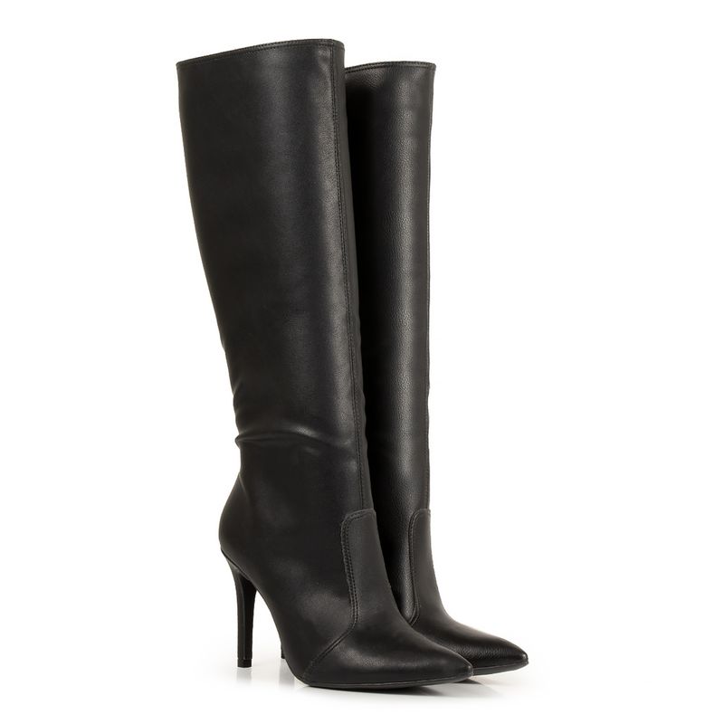 Botas de salto hot sale e cano alto