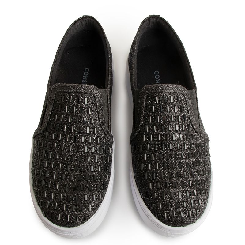 Slip on preto store brilho