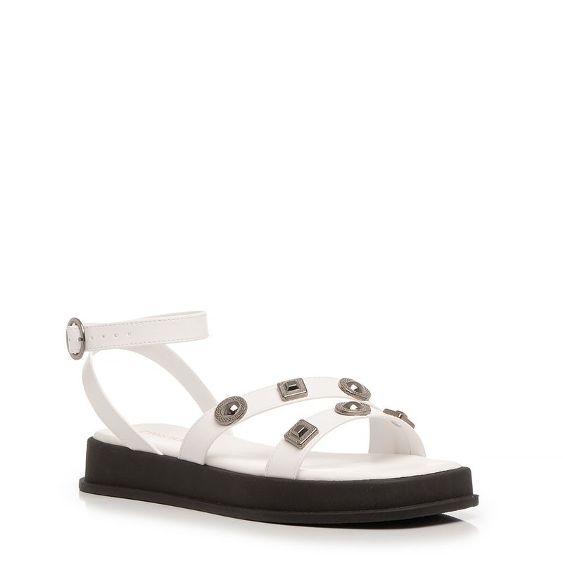 Papete SandÃ¡lia Preto E Branco Papete Branca Preta Mix Enfeites