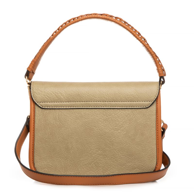 Bolsa Verde Média Tiracolo Alça Macramê - Constance Calçados