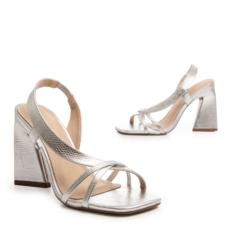 Sandalia Prata SandÃ¡lia De Casamento Schutz SandÃ¡lia Plataforma