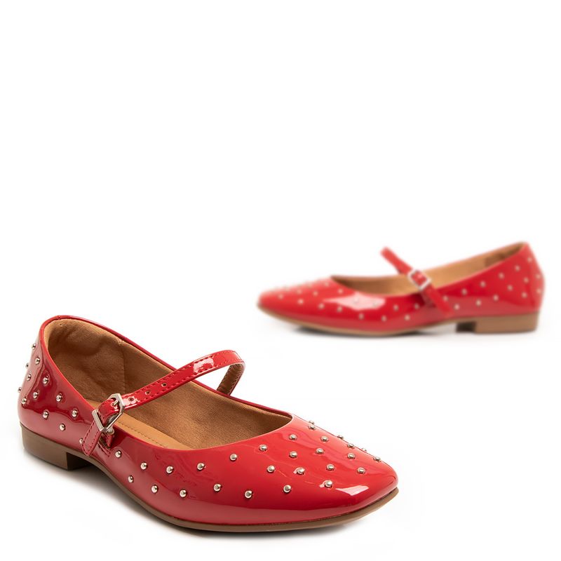Sapatilha Vermelha Mary Jane Constance Calçados - Main Image