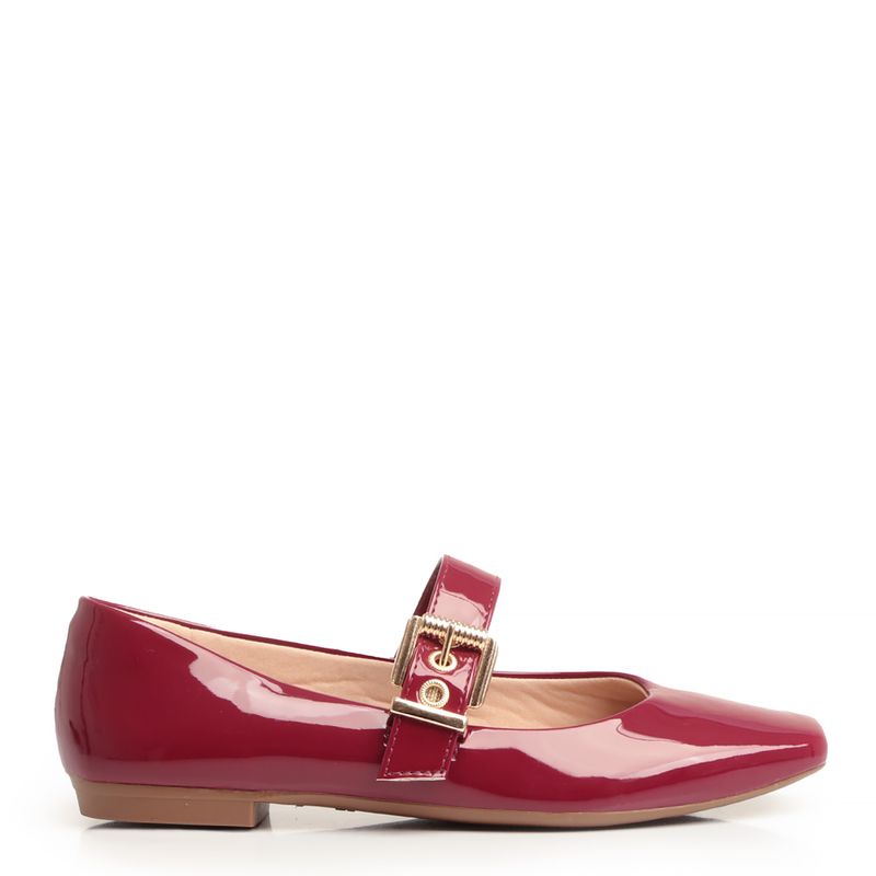 Sapatilha Mary Jane Bordô Constance Calçados