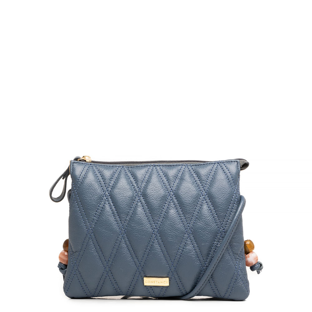 Encontraproduto.com.br - Bolsa Azul Preta Matelassê Esferas