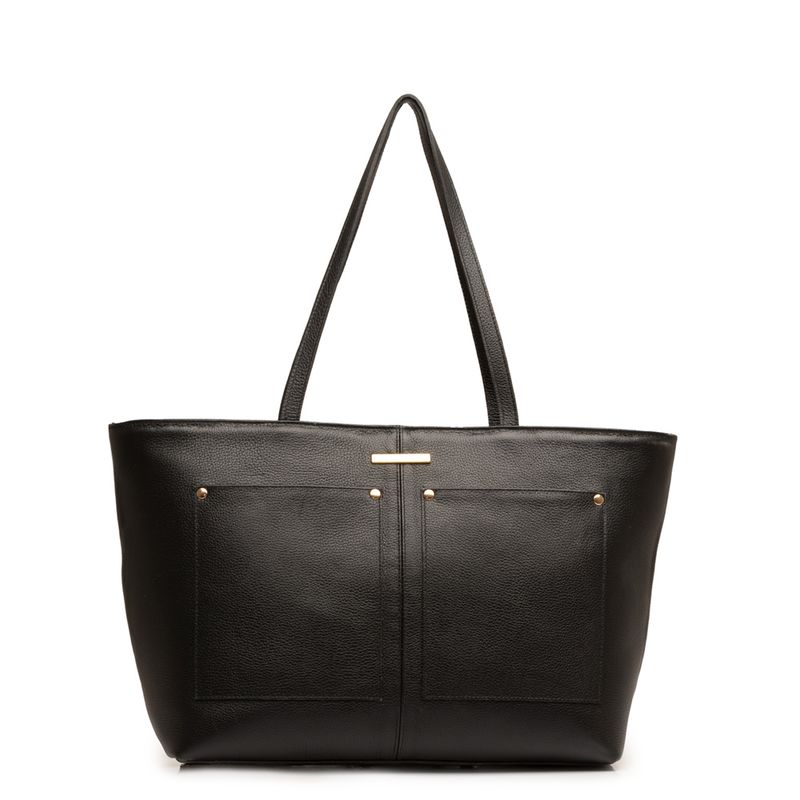 Bolsa Shopping Bag Preta - Constance Calçados Bolsa Shopping Bag Preta - Constance Calçados