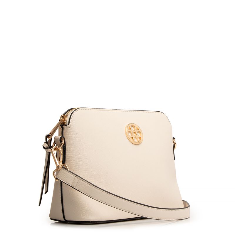 Bolsa Off White Tiracolo Pequena Casual - Constance Calçados