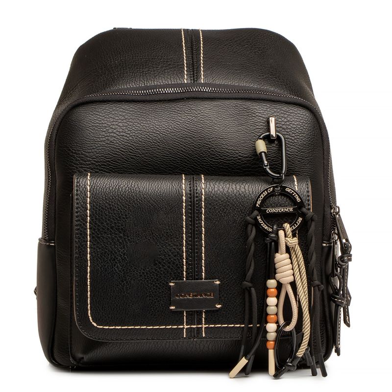 Mochila Preta Chaveiro - Constance Calçados