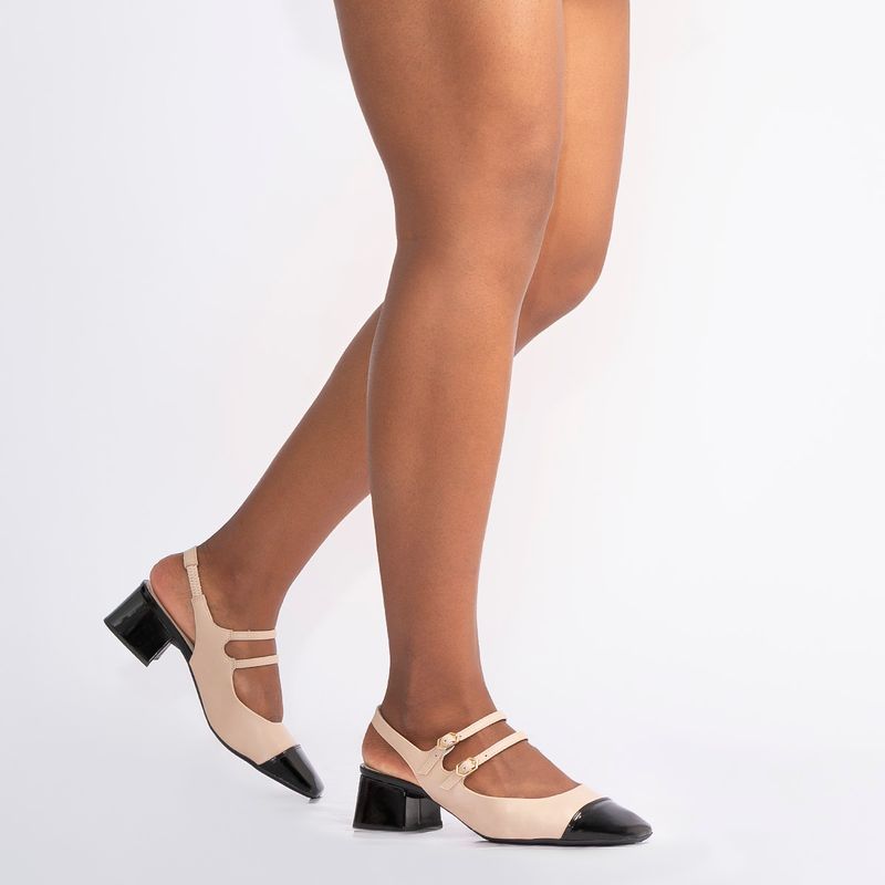 Scarpin estilo Mary Jane Constance Calçados