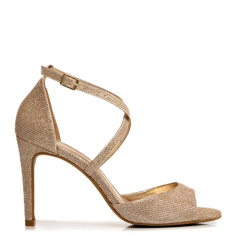 Dourado Feminino Tenis Dourado Constance Constance Calçados Sandalia  Dourada Constance Sandália Dourada