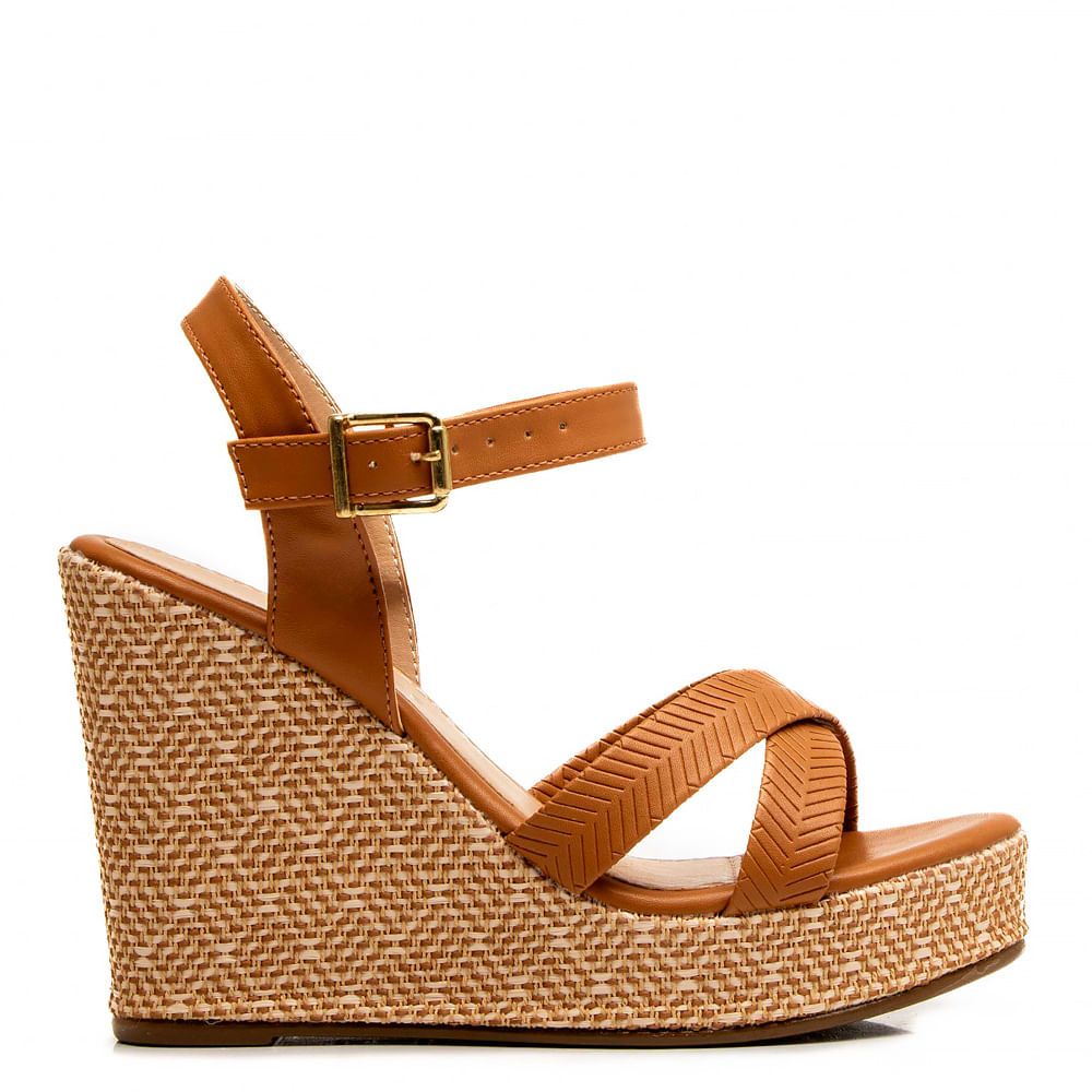 Sandália Anabela Constance Anabela Caramelo Constance Sandalias