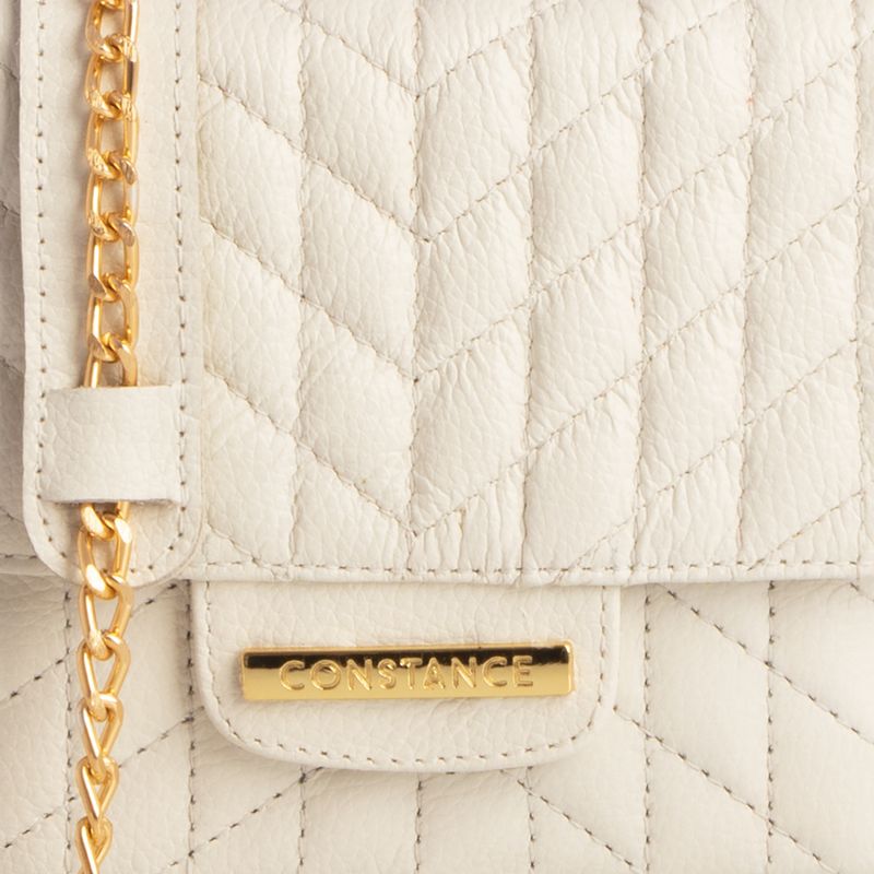 off-white バック Bolsa Couro Tiracolo Off White - Constance Calçados