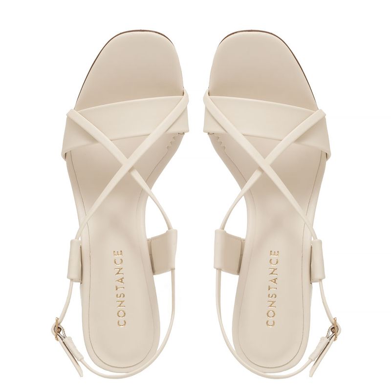 Sapatilha Boneca Gabriela Detalhe Recorte Verniz Off White