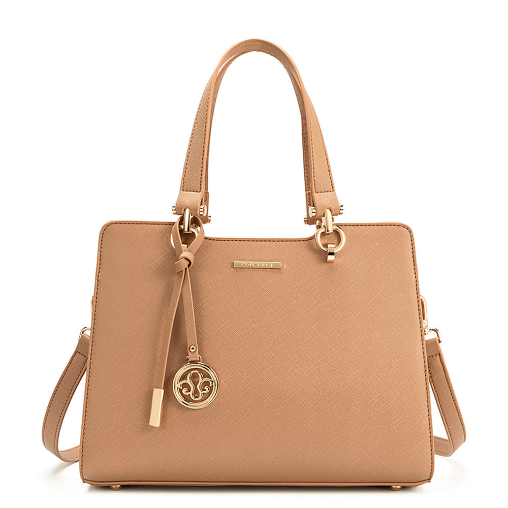 Bolsa Tote Chaveiro Caramelo - Constance Calçados