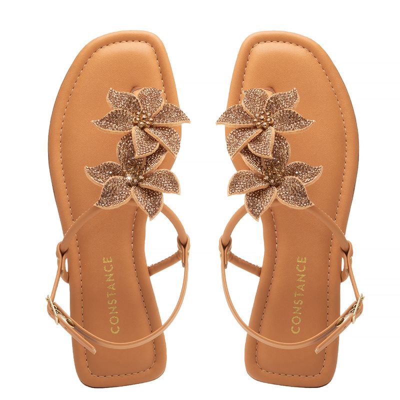 Rasteira Constance Sandalia Dourada Constance Constance Sandalia