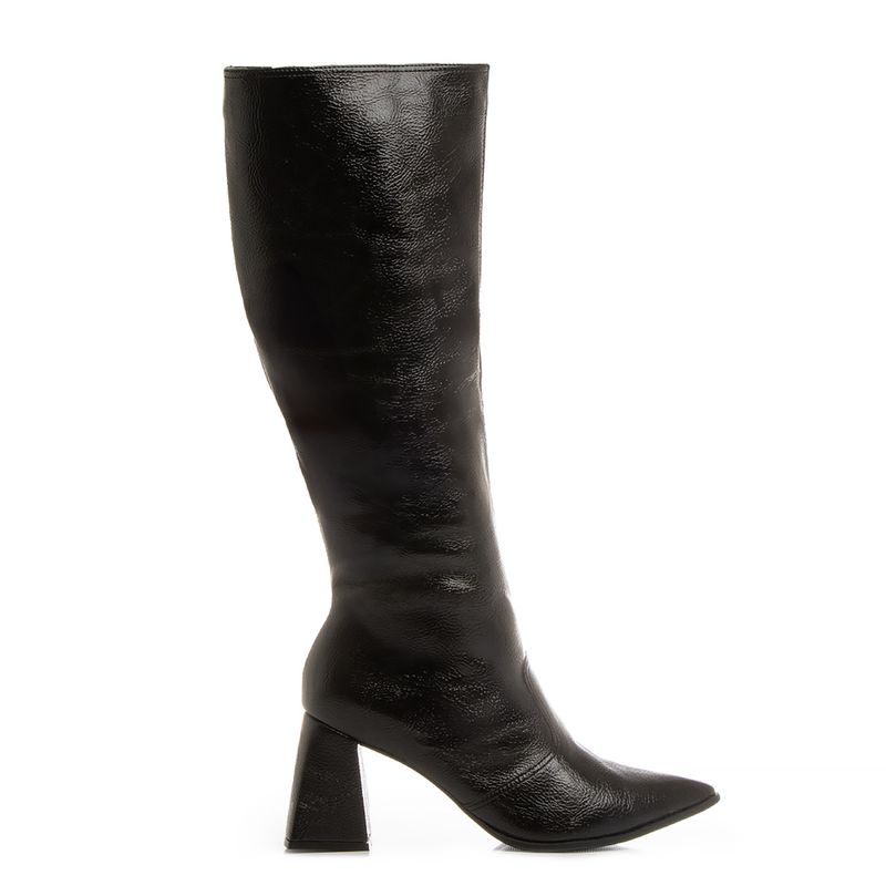 Bota Preta Texturizada Constance Calçados