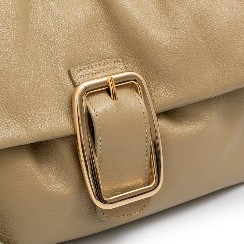 Bolsa Tiracolo Couro Fivela Verde - Constance Calçados