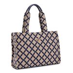 elu.Fleur tote（square）Corduroy elu. Fleur Tote Square Small Dot