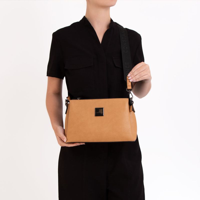 バッグ Caristyle Mochila Alça Trançada Caramelo - Constance Calçados