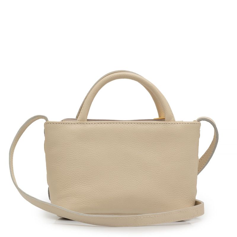 near by us / tarte bag（3size／cozy cream） Bolsa Tiracolo Couro Tressê Off White - Constance Calçados