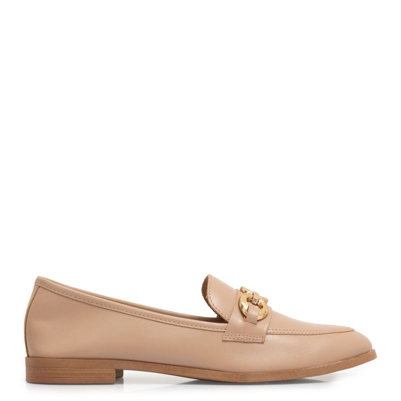 Mocassim Nude Bridão - Constance Calçados