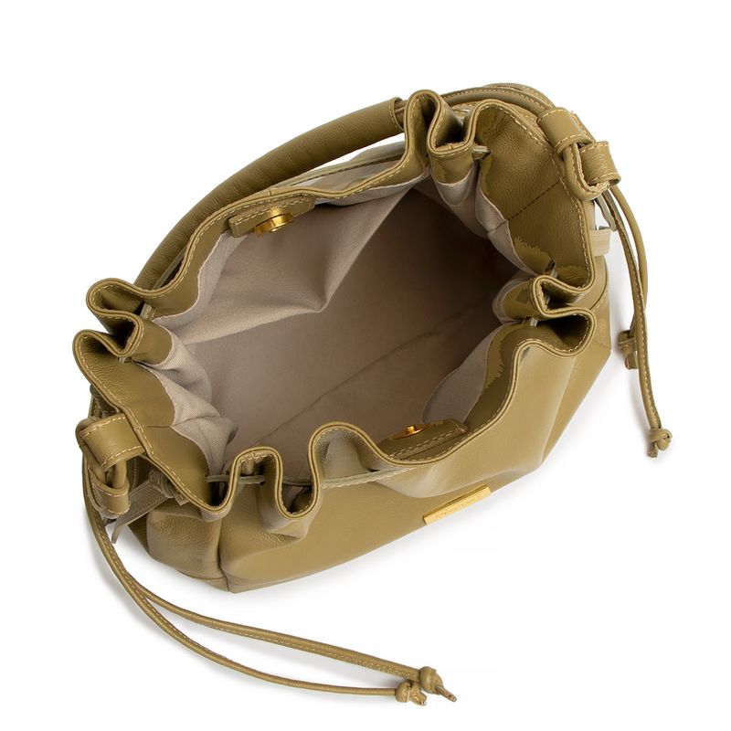 Bolsa Bucket Couro Verde - Constance Calçados