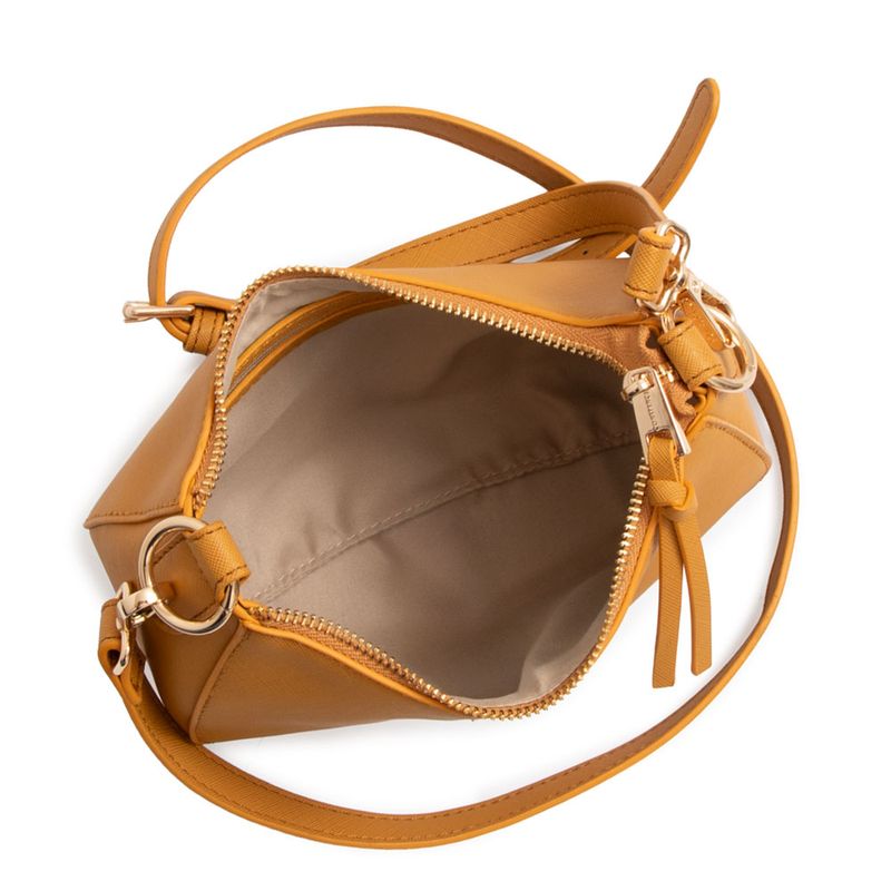 Bolsa Tiracolo Pequena Mostarda - Constance Calçados