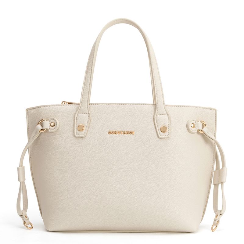 Bolsa Tiracolo Puxadores Laterais Off White - Constance Calçados