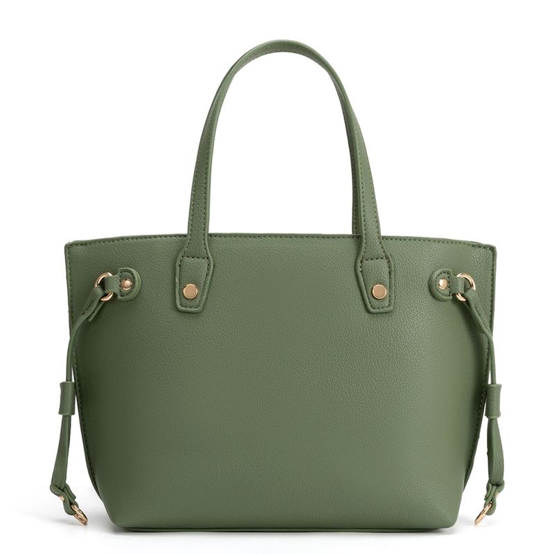 Bolsa Tiracolo Puxadores Laterais Verde - Constance Calçados