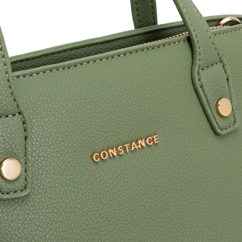 Bolsa Tiracolo Puxadores Laterais Verde - Constance Calçados
