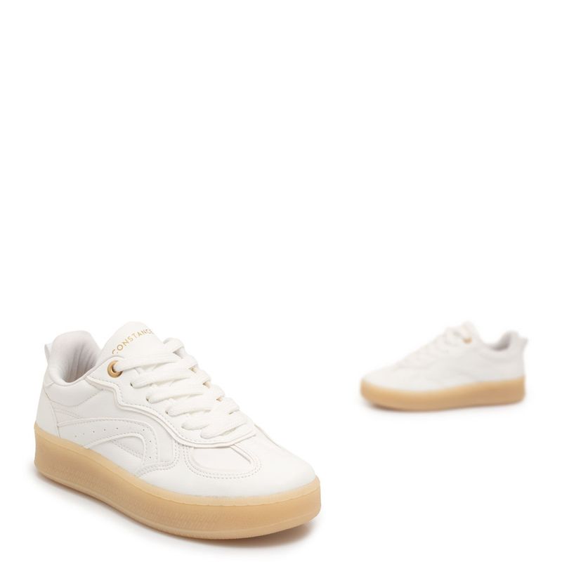 Tênis Branco Multi Recortes - Constance Calçados