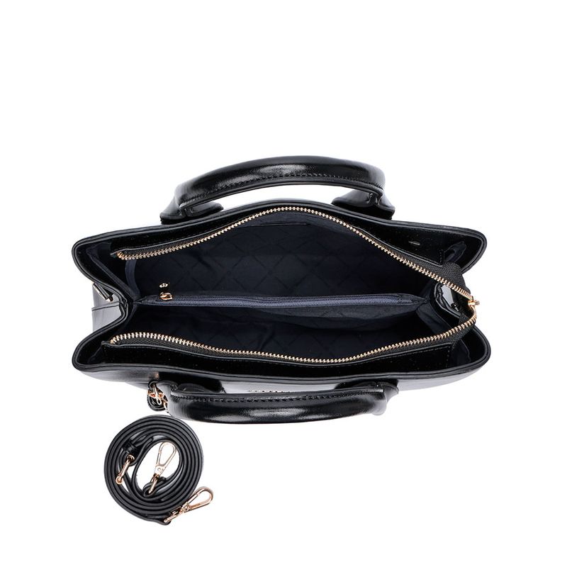 Bolsa Tote Chaveiro Preta - Constance Calçados