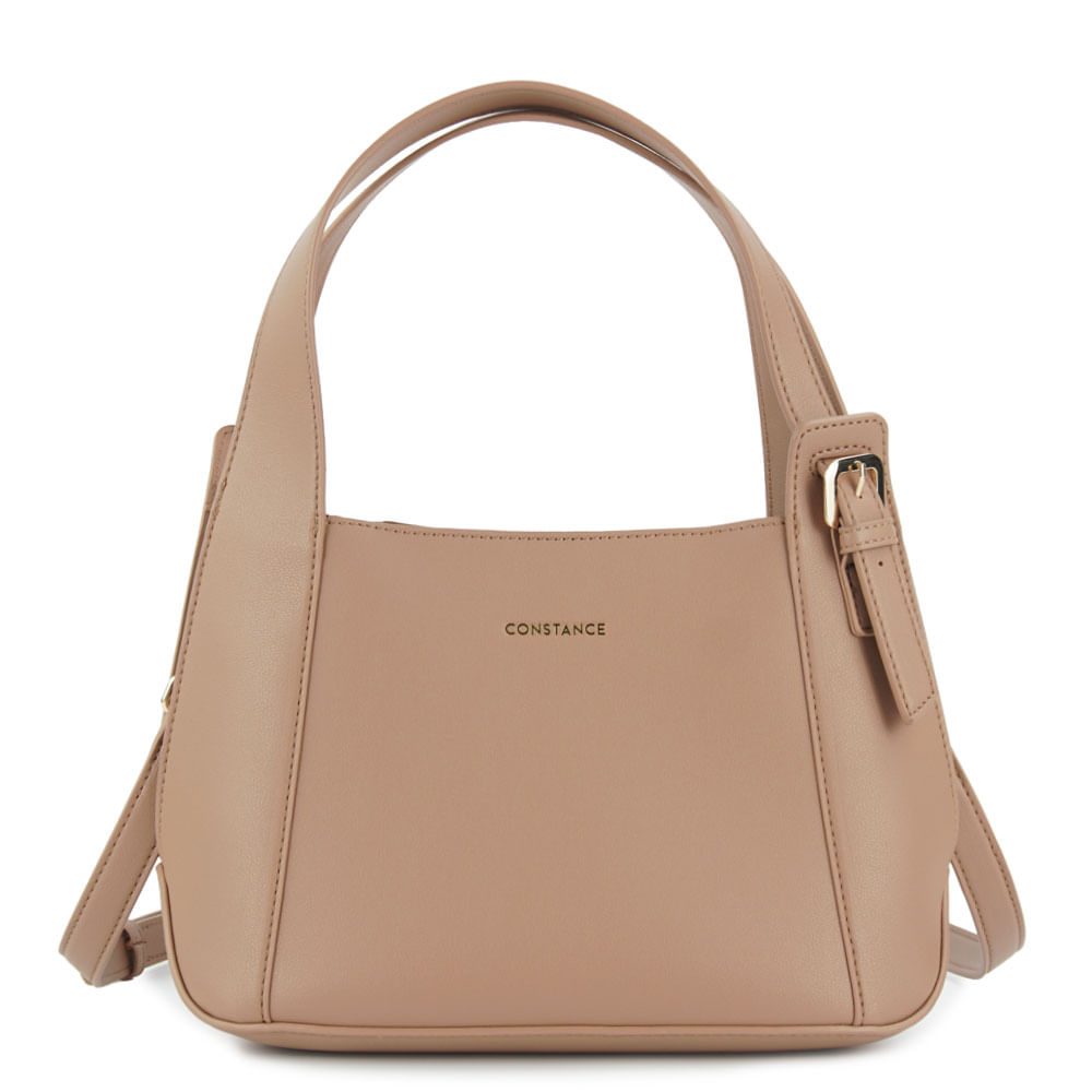 Bolsa Tiracolo Fivela Nude - Constance Calçados