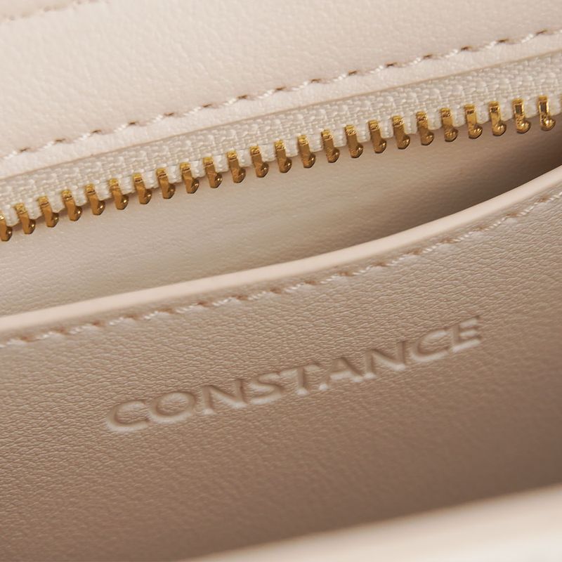 Bolsa Tiracolo Fivelas Off White - Constance Calçados