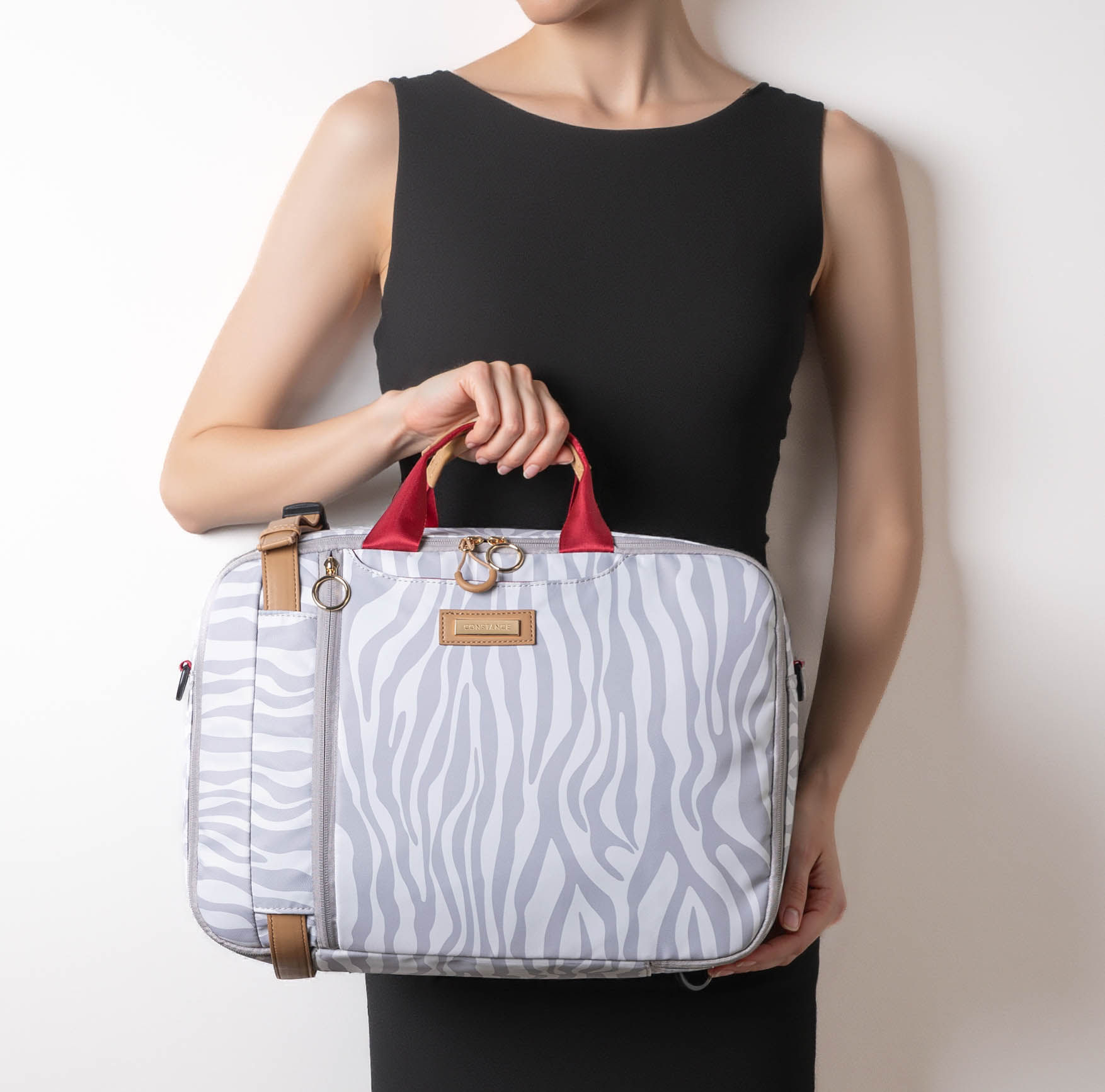 Mochila Nylon Estampada Zebra - Constance Calçados