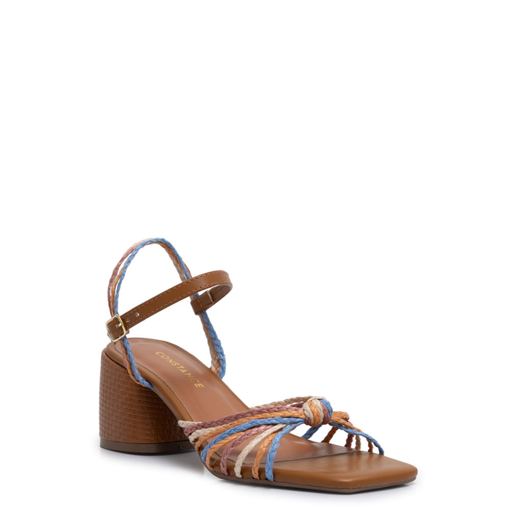 Sandália Colorida Tranças - Constance Calçados
