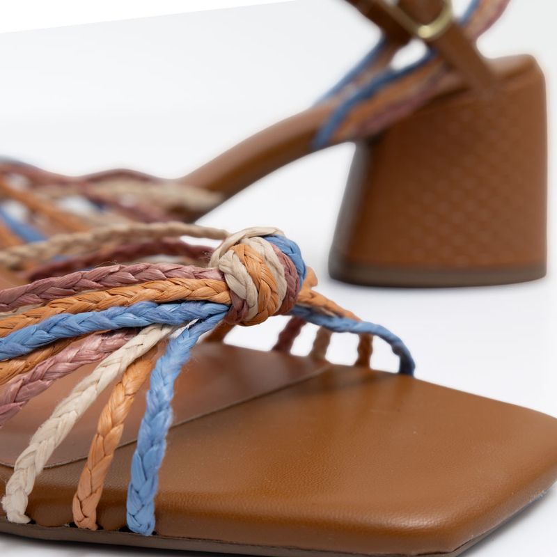 Sandália Colorida Tranças - Constance Calçados