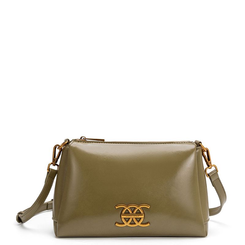 Bolsa Tiracolo Repartições Verde - Constance Calçados