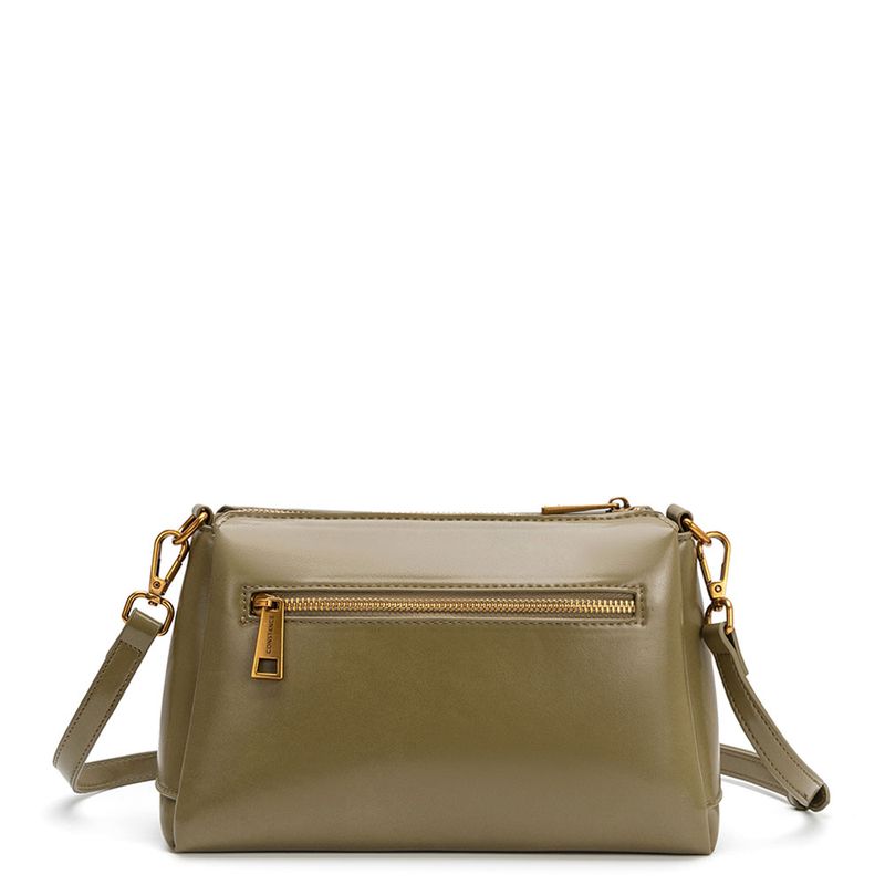 Bolsa Tiracolo Repartições Verde - Constance Calçados