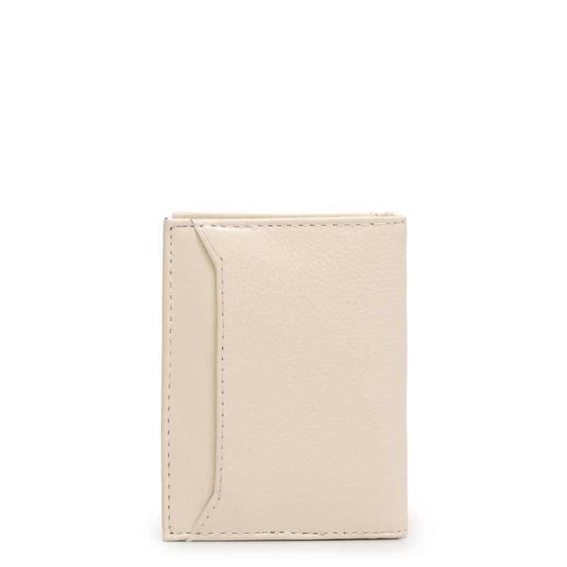 Porta Cartão Couro Off White - Constance Calçados
