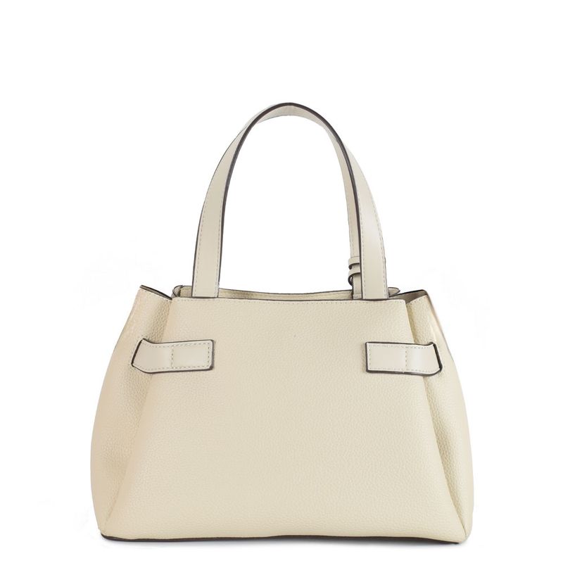 Bolsa Tiracolo Fivela Off White - Constance Calçados
