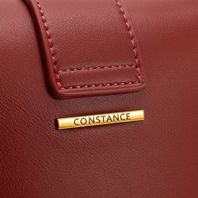 Bolsa Tiracolo Lapela Bordô - Constance Calçados