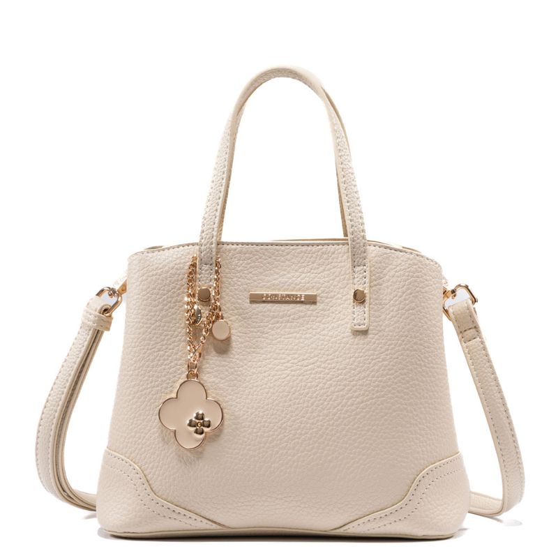 小物 chanuu Mini Shopping Chaveiro Off White - Constance Calçados