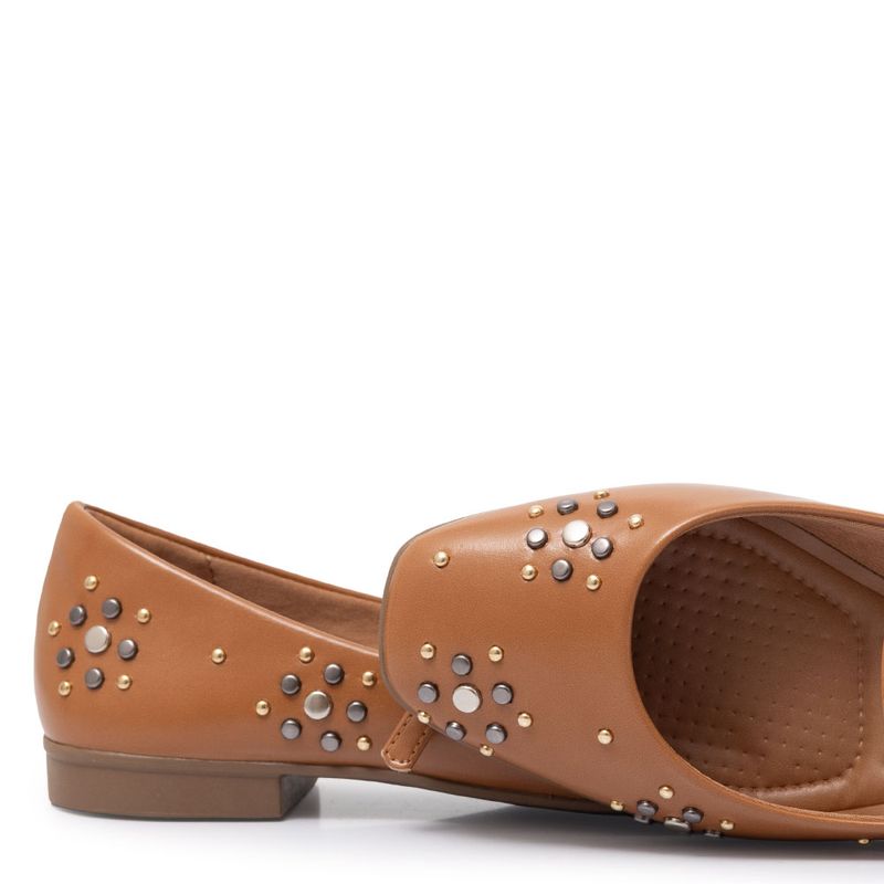 stina スティナ　Rebel Tulip mocha Sapatilha Caramelo Boneca Tachas - Constance Calçados